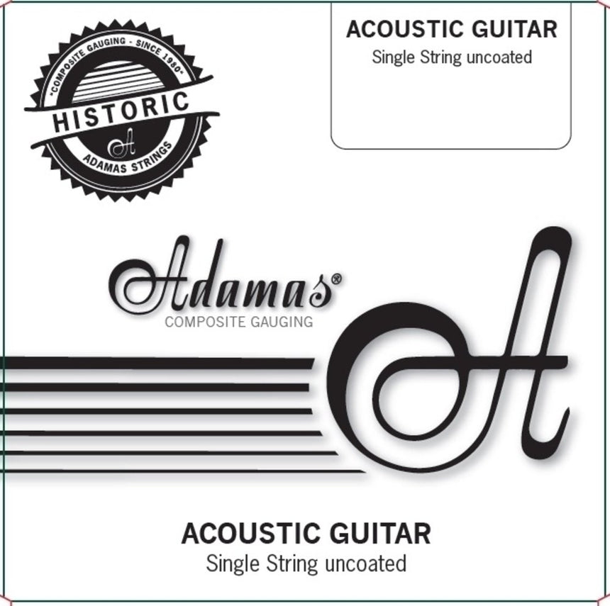 Cordes de guitare acoustique Adamas cordes simples filées en bronze phosphoreux non revêtues .032 