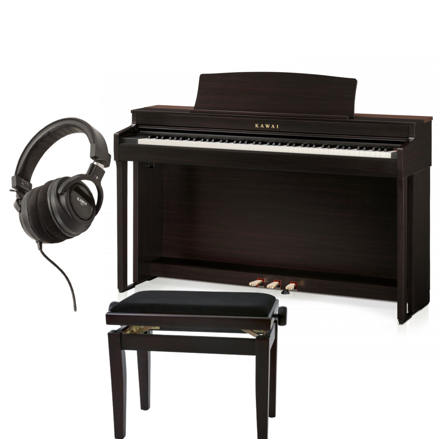 Kawai CN 301 Rosenholz Bundle mit Bank und Kopfhörer