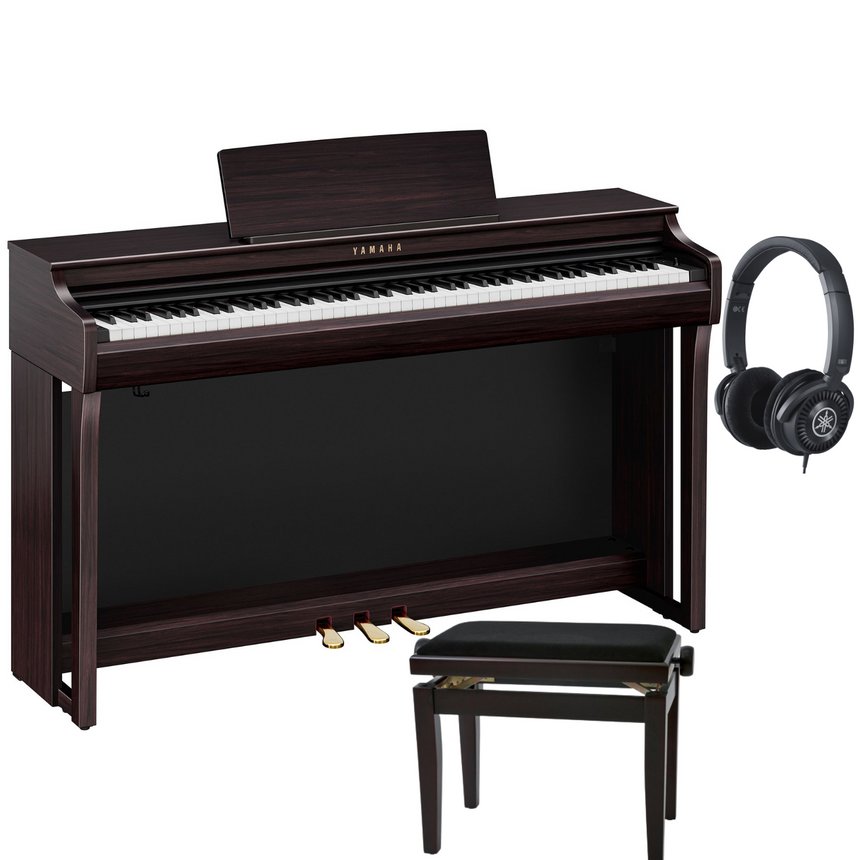 Yamaha CLP 825 Rosenholz Bundle mit Bank und Kopfhörer