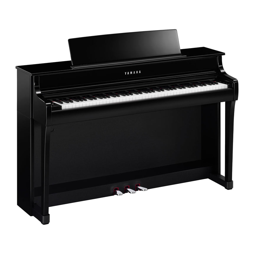 Yamaha CLP 845 Schwarz Poliert Bundle mit Bank und Kopfhörer