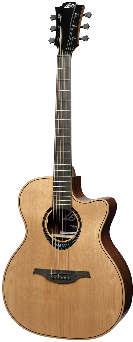 LAG acoustic guitar, auditorium, BlueWave2, pickup 