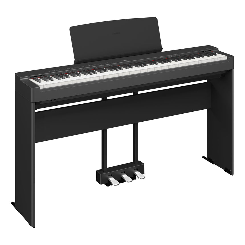 Yamaha P-225 Black Bundle avec support, pédales et écouteurs