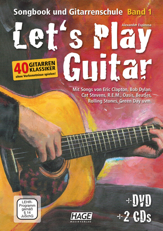 Let's play Guitar (+QR Codes +2 CD's) - Musik-Ebert Gmbh