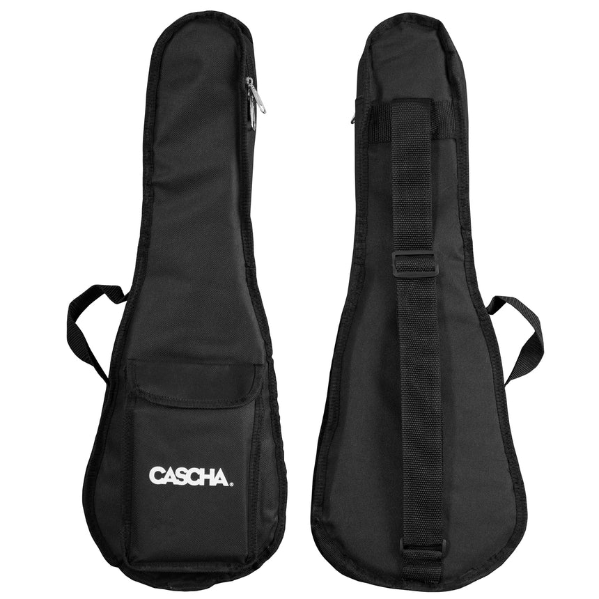 Cascha Sopran Ukulelen Set massive Decke mit Tasche HH2148