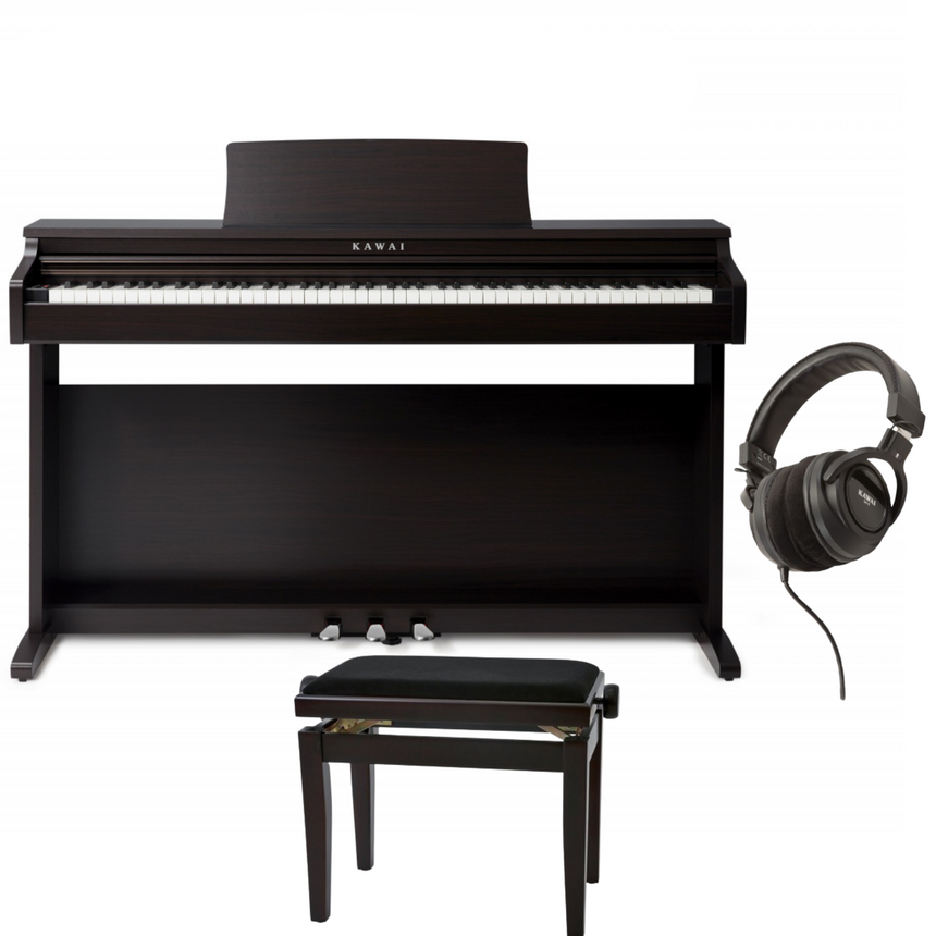 Kawai KDP-120 Rosewood Bundle avec banc et écouteurs