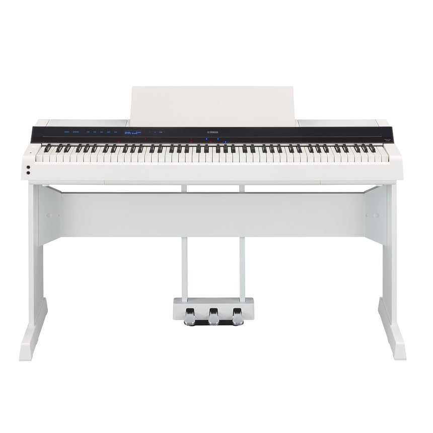 Yamaha P-S500 White Bundle avec support, pédales et écouteurs