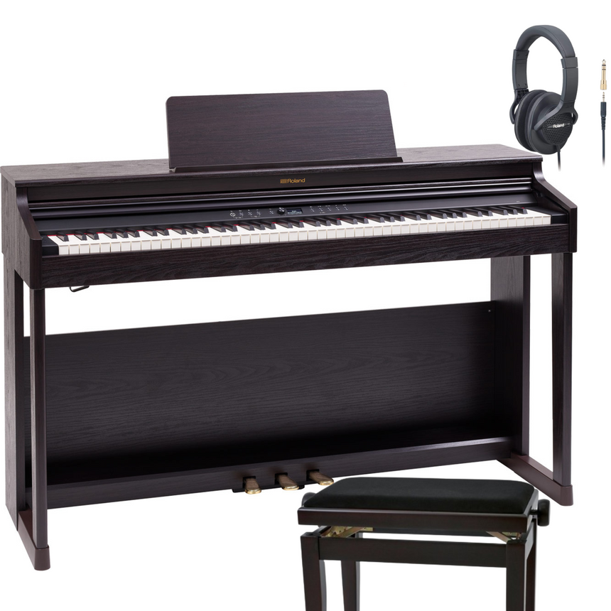 Roland RP 701 Rosewood Bundle avec banc et écouteurs