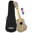 Cascha Konzert Ukulele Bamboo Graphit - Musik-Ebert Gmbh