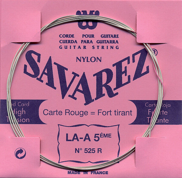 Savarez 525R Traditional Concert Rot Einzelsaiten Nylon für Konzertgitarre - Musik-Ebert Gmbh